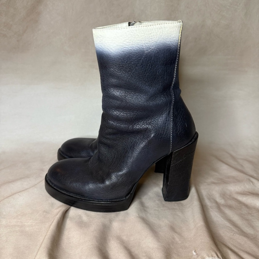 Ann Demeulemeester ombré ankle boots